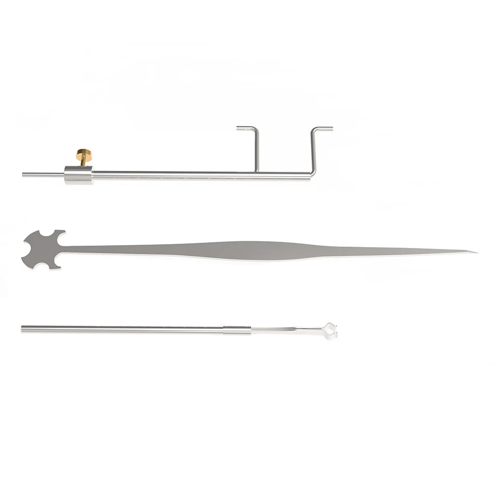 NAOMI Acoustic Cello Sound Post Gauge Tool DIY Luthier Chrome-Plated Cello Sound Post Gague Luthier Making Repair Tools SET