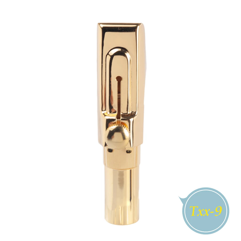 NAOMI Musical Instruments Metal Nozzle With Cap Professional Gold  Tenor Saxophone Sax Mouthpiece Bb  Ligature #5 #6 #7 #8 #9