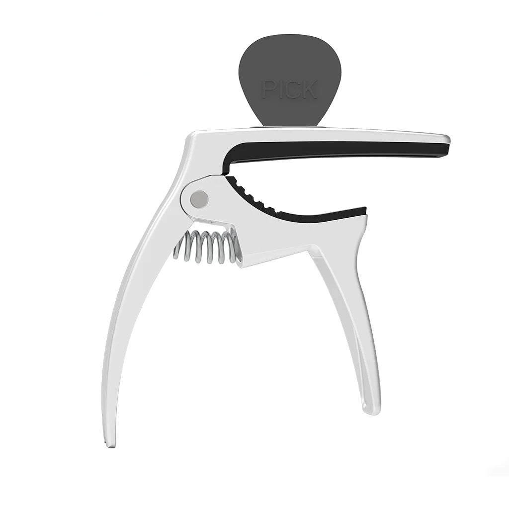 NAOMI Metal Guitar Capo 3-in-1 Multifunction Capo For Acoustic And Electric Guitar With Pick Holder
