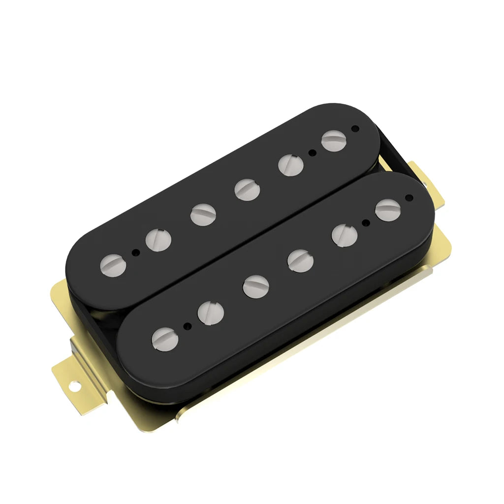 NAOMI 2pcs Neck-Bridge Humbucker Double Coil LP Electric Guitar Pickups Set Ceramic Magnet w/ Height Adjustable Screws