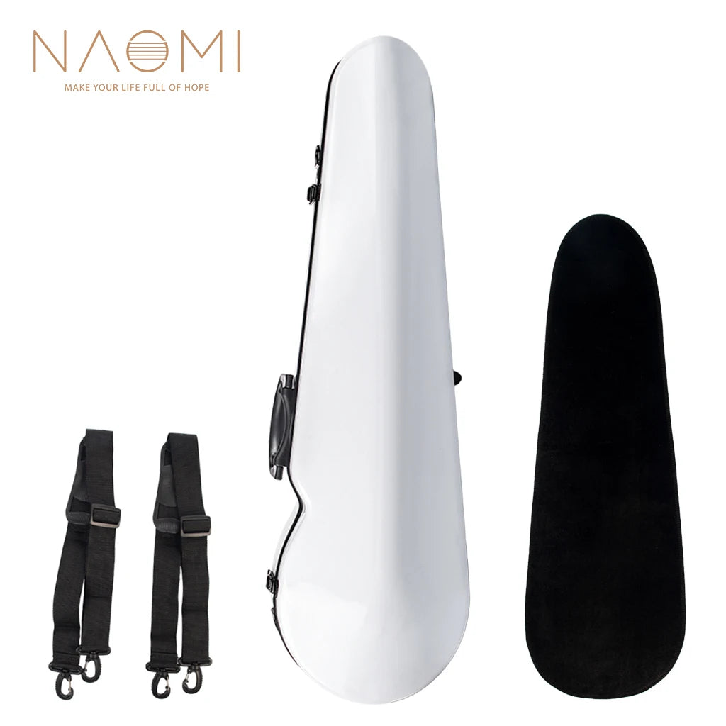 NAOMI Portable Triangle High Gloss Beautiful 4/4 Violin Case