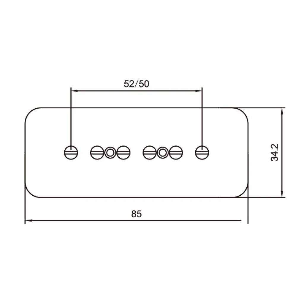 NAOMI 2pcs P90 Soapbar Pickup Bridge & Neck Single Coil Pickup Set Golden Metal Cover Ceramic Magnet For Electric Guitar Parts