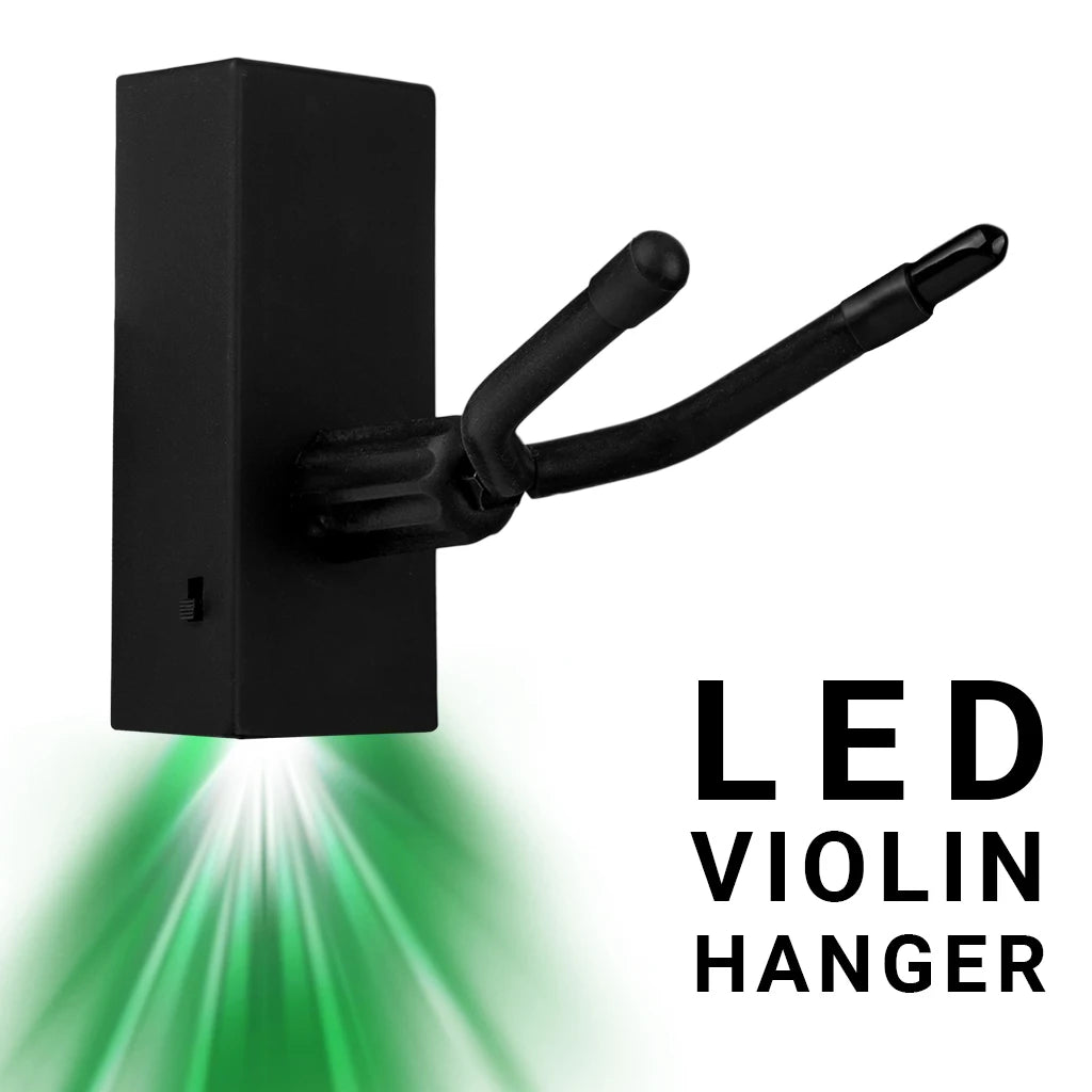NAOMI LED Hanger Violin Hanger Wall Mount Support Violin Bow Hanger