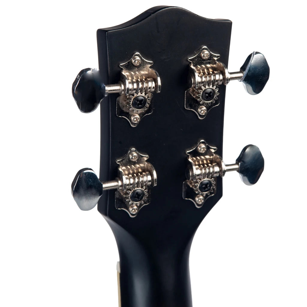 NAOMI 23 Inch Banjo 18 Frets Concert Scale 4 String Banjolele Satin Vintage Mahogany Chrome-Plated Hardware