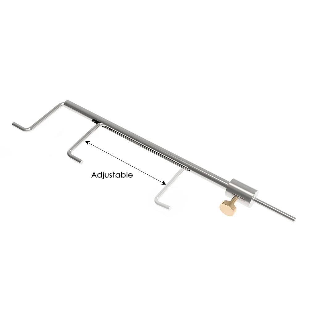 NAOMI Acoustic Cello Sound Post Gauge Tool DIY Luthier Chrome-Plated Cello Sound Post Gague Luthier Making Repair Tools SET