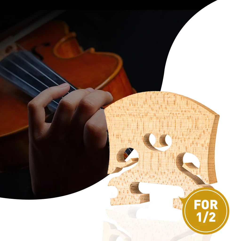 NAOMI 1PC-  Maple Bridge Baroque Style Violin Bridge 4/4 3/4 1/2 1/4 1/8 Size Violin Bridge