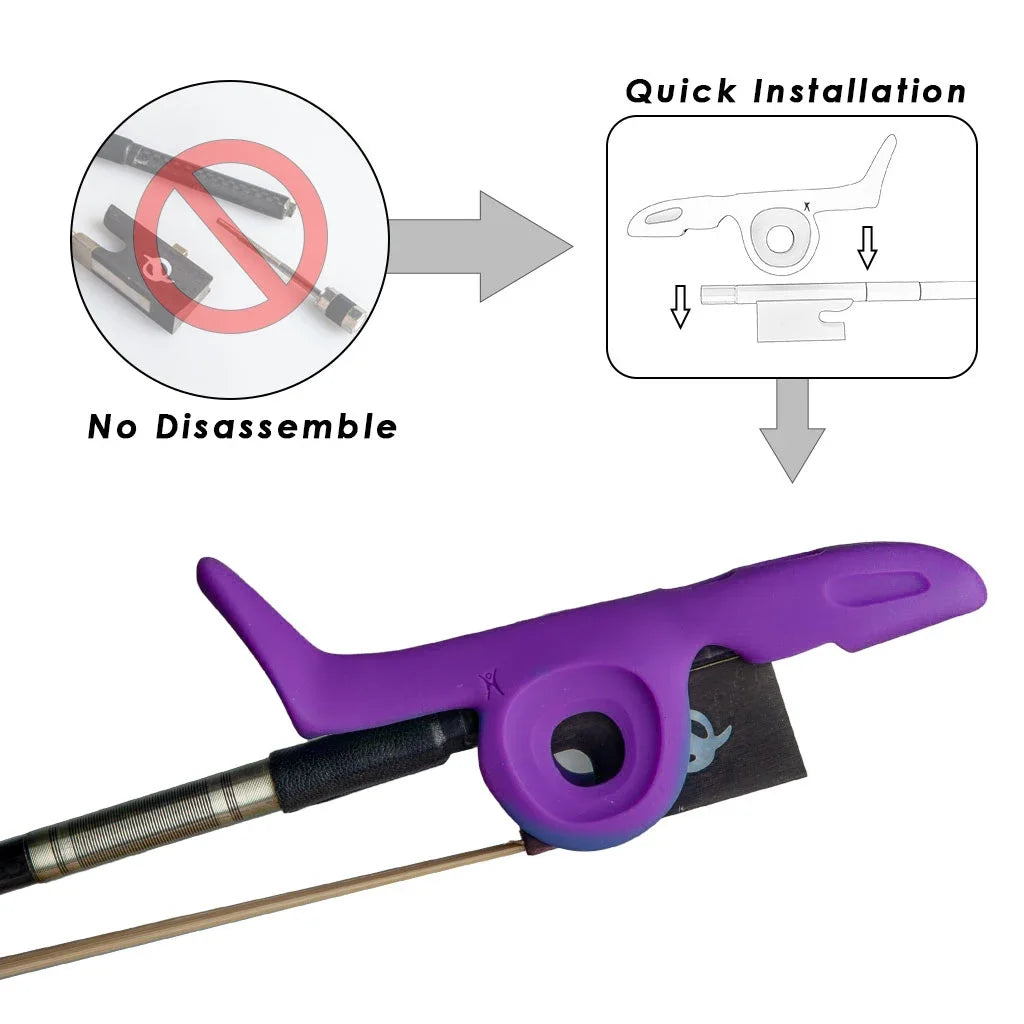 Violin Viola Bow Grip Correcting Device Accessories Beginner Correction Posture Grip Bow Pose Orthoses Teaching