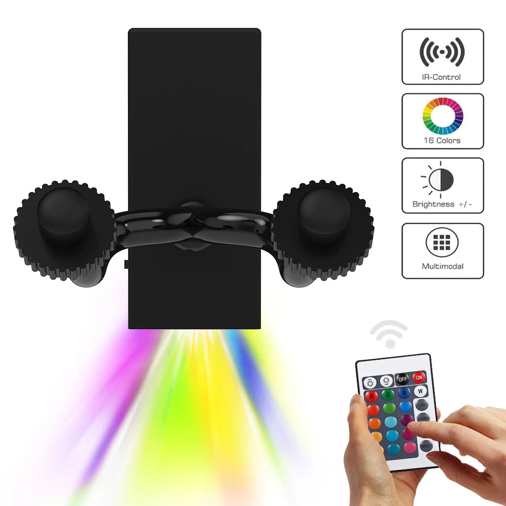 NAOMI Remote RGB LED Guitar Hanger Wall Mount Bracket Holder Hook Acoustic Electric Guitar Kepper