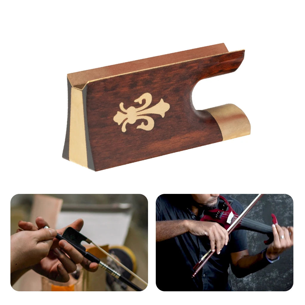 NAOMI Handmade 4/4 Violin Bow Snakewood Frog Golden Fitting
