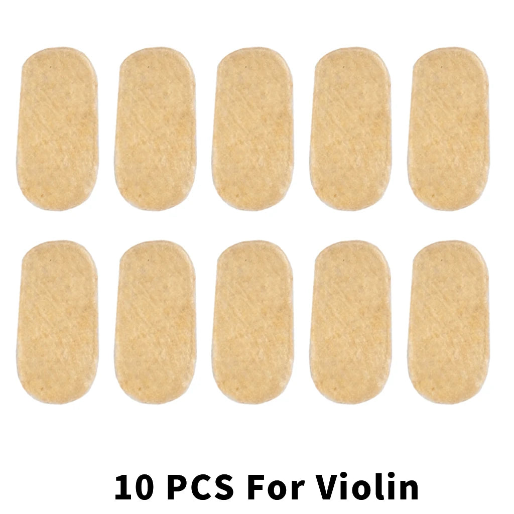 NAOMI 50pcs/set String Protectors Bridge Parchment for E String Violin Viola Parts Gluing Under Musical Instruments Accessories