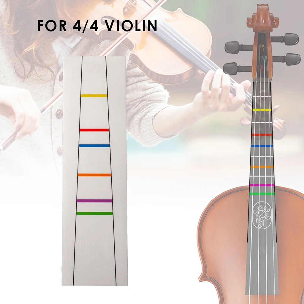 NAOMI 4/4 Violin Intonation Stickers Fretboard Marker Beginners Learning Violin Fretboard Note Sticker Violin Parts Accessories