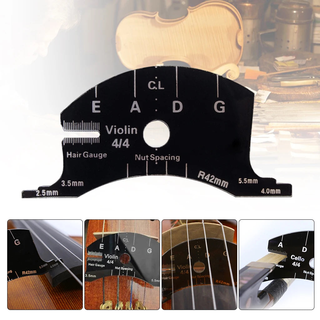 NAOMI Violin Bridges Multifunctional Mold Template For 4/4 Size   Repair Reference Tool Fingerboard Scraper Making Tools