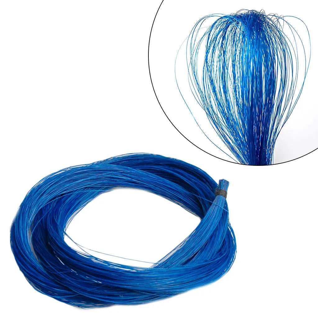 1 Hank Blue Horsehair Genuine Mongolian Horse Hair For Violin Viola Cello Bass Bow Horse Tail For 4/4 3/4 1/2 1/4 1/8 Violinos