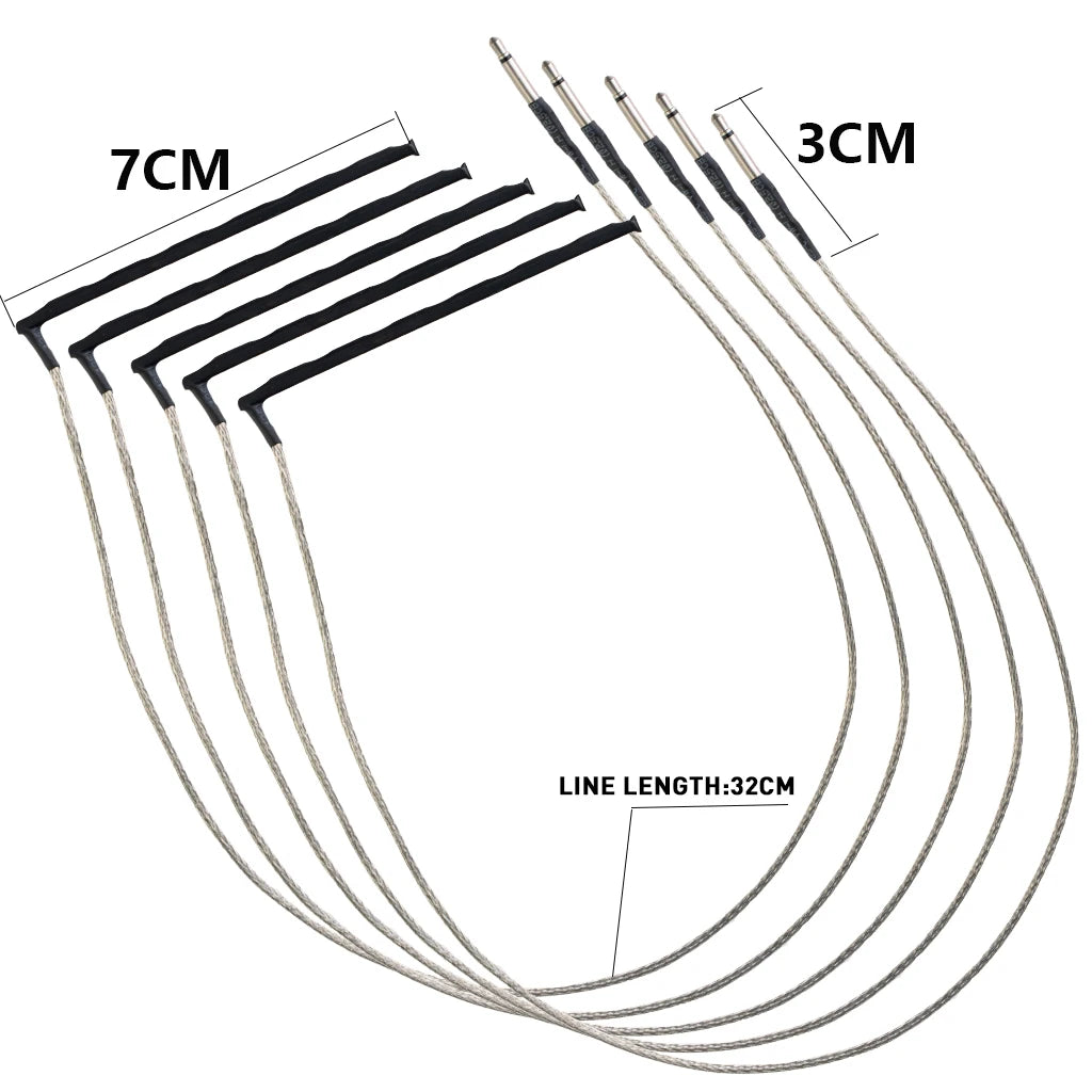NAOMI 5pcs/1set Guitar Piezo Acoustic Guitar Piezo Transducer Piezo High Sensitive Under-Bridge Rod Piezo