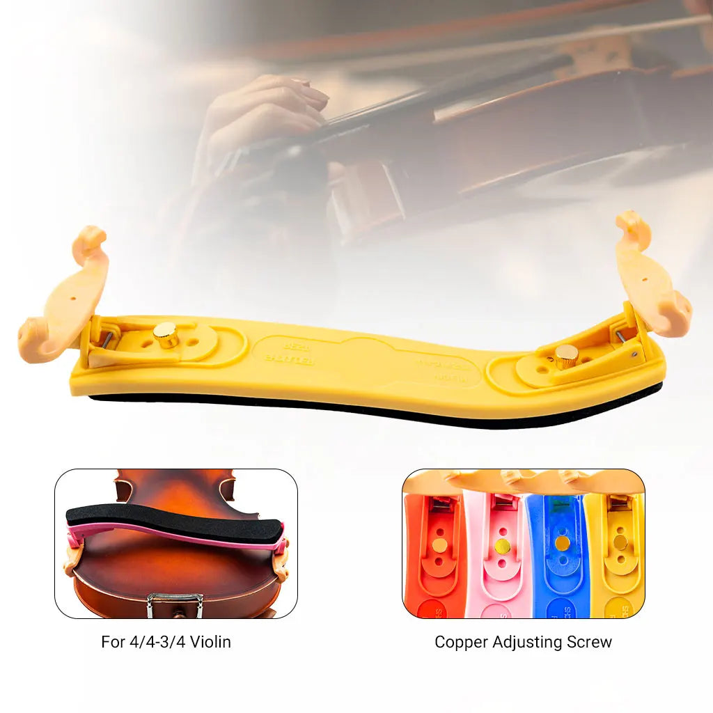 NAOMI Adjustable Feet Quality Nylon Material Violin Shoulder Rest For 4/4 3/4 Fiddle Violin Accessories Violin Chin Rest Pads Holder