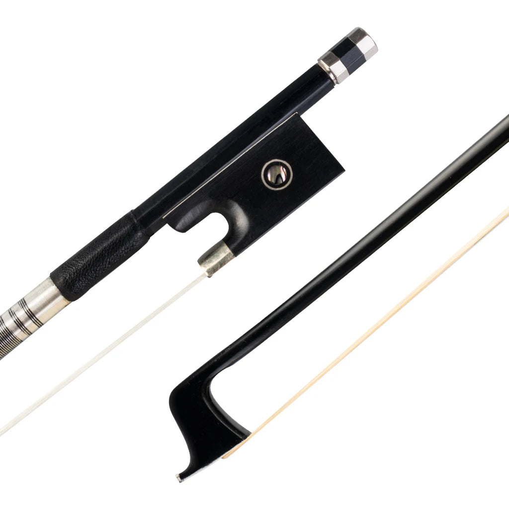 Full Size Pure Carbon Fiber Violin Bow 4/4 Violin /Fiddle Bow Arco Di Violino Ebony Frog Paris Eye Inlay Great Balance Straight