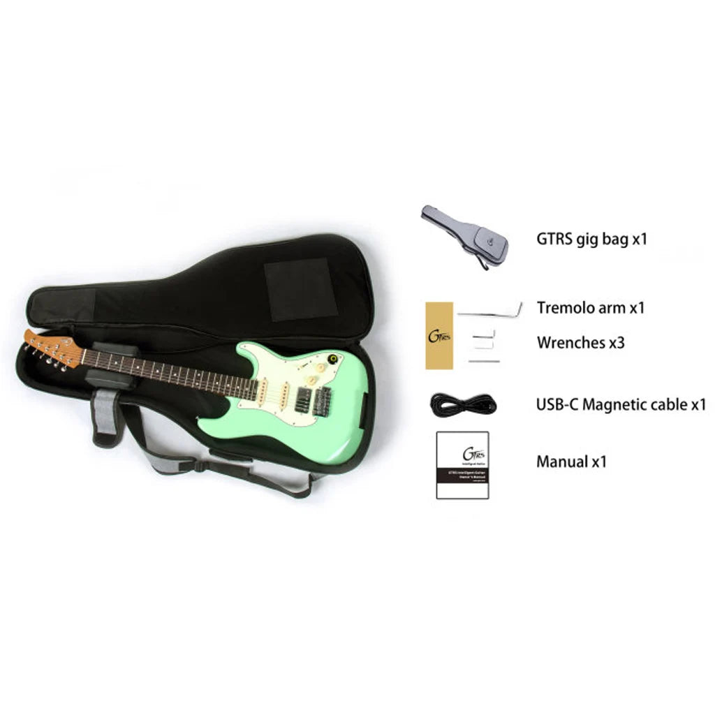 MOOER GTRS S800 Series Intelligent Electric Guitar with Wireless Pedal Built-in Effects And Looper Carries