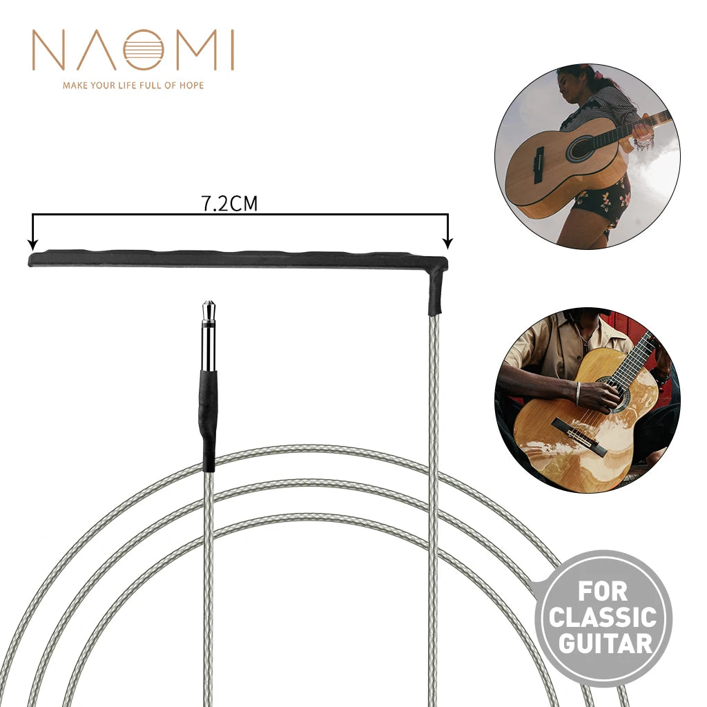 NAOMI 5pcs/1set Guitar Piezo Acoustic Guitar Piezo Transducer Piezo High Sensitive Under-Bridge Rod Piezo