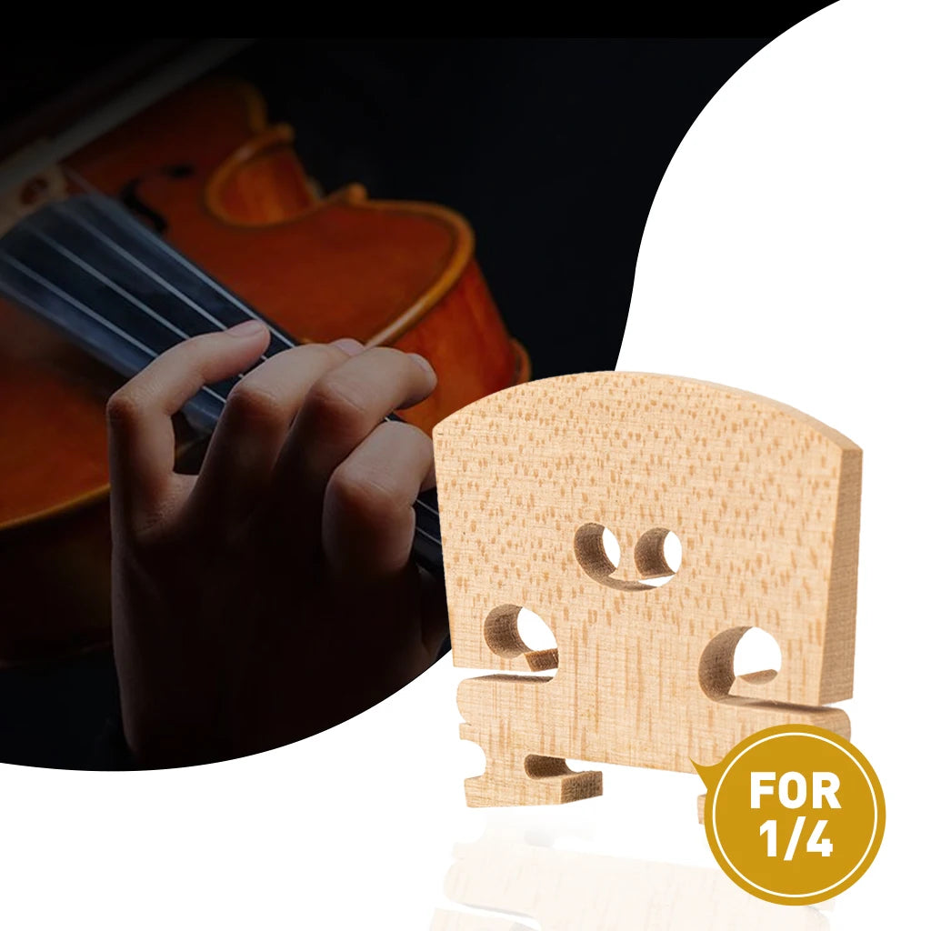 NAOMI 1 PC French Style Violin Bridges Fiddle Maple Wood 4/4-1/8 Size