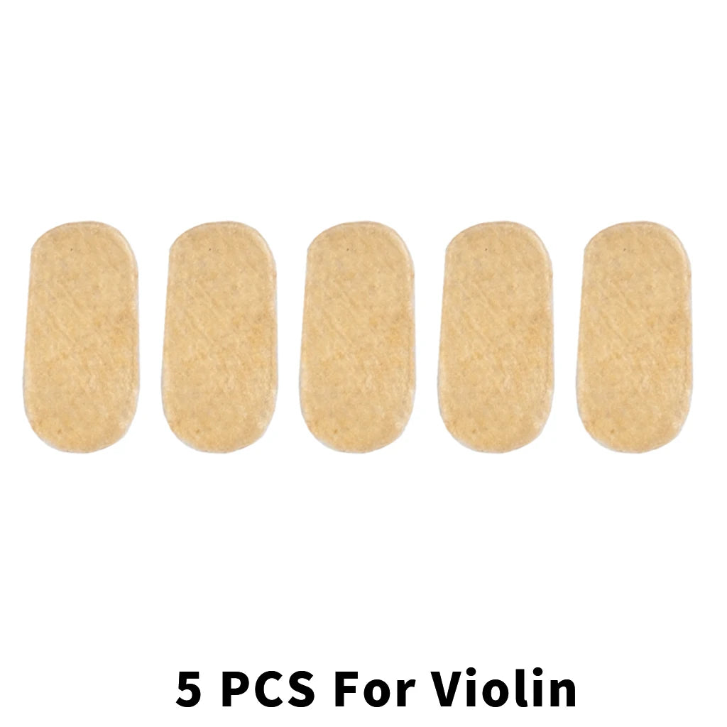 NAOMI 50pcs/set String Protectors Bridge Parchment for E String Violin Viola Parts Gluing Under Musical Instruments Accessories