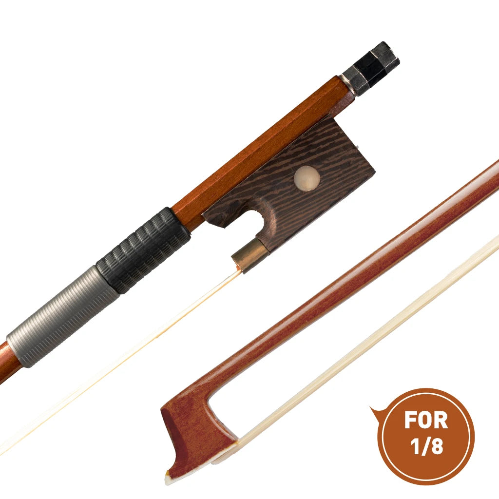 4/4 3/4 1/2 1/4 1/8 Violin Bow Fiddle Stick Replacment Bow Hair Frog Violino Arco Brazilwood NOT Pernambuco Violin Bow Beginner