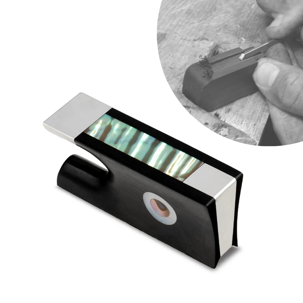 NAOMI Violin Bow Parts 4/4 Violin Bow Frogs Ebony Frog Luthiers Replacement VIolin/Viola/Cello Luthier Bow Maker