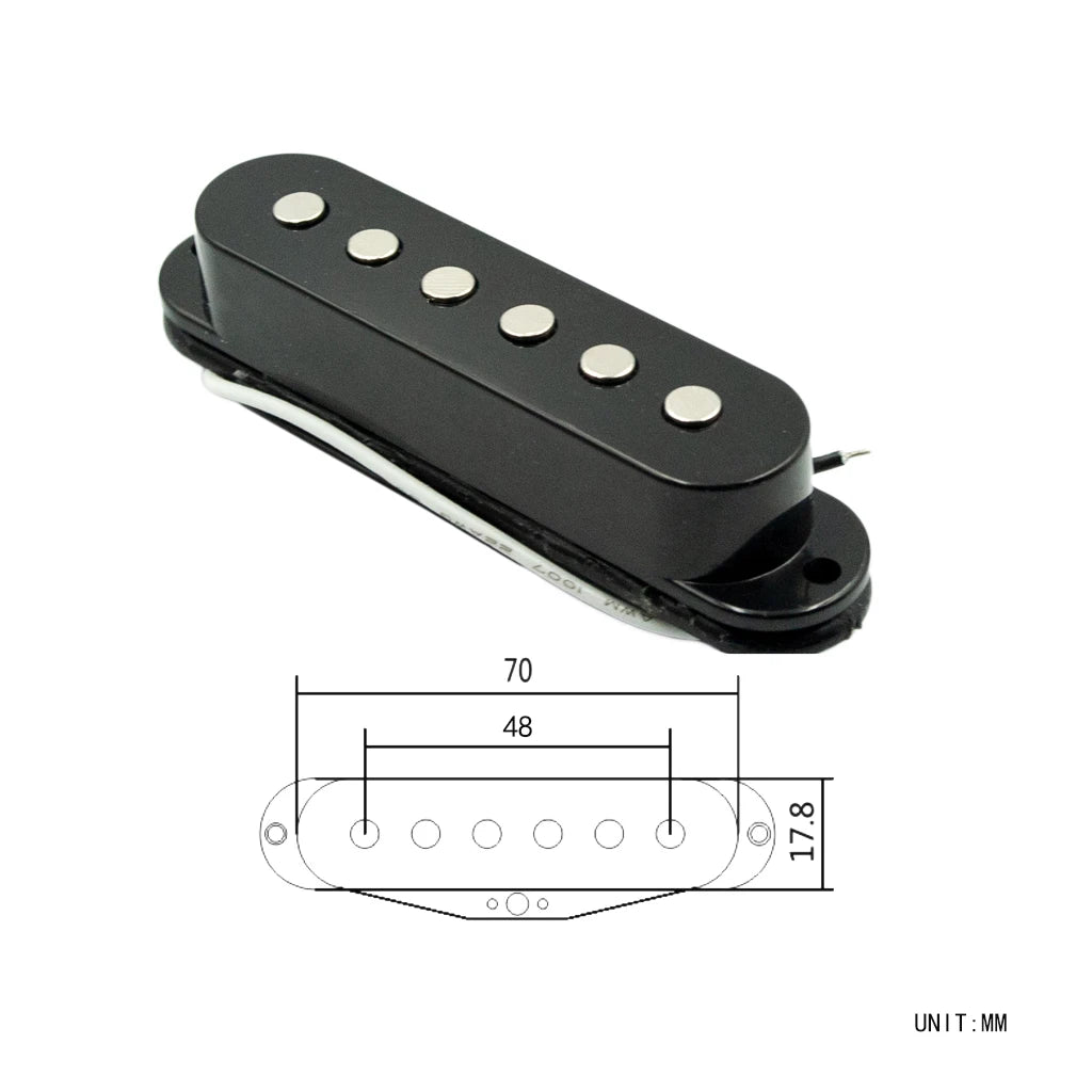 NAOMI 3Pcs 48mm Single-coil Guitar Pickup Neck/Middle/Bridge Electric Guitar Single-coil Pickup guitarra eléctrica Pickups
