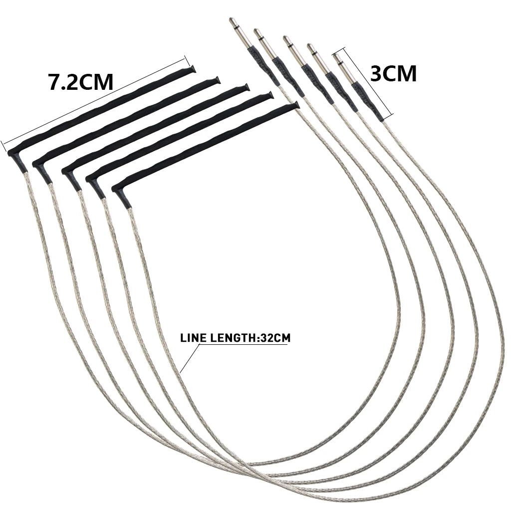 NAOMI 5pcs/1set Guitar Piezo Acoustic Guitar Piezo Transducer Piezo High Sensitive Under-Bridge Rod Piezo