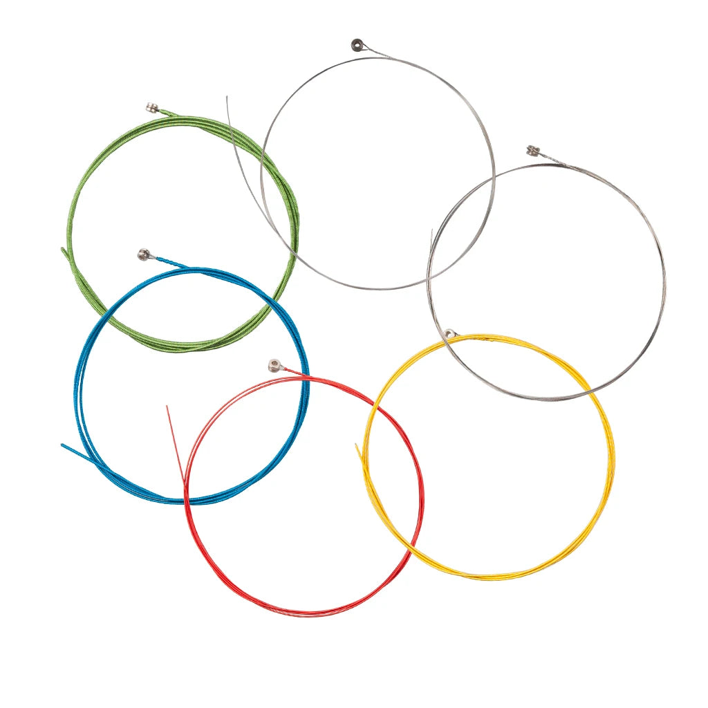 NAOMI  Alice Acoustic Guitar Strings A407C Stainless Steel Core 6 Strings Colorful Coated Copper Alloy Wound 0.011-0.052 Inch