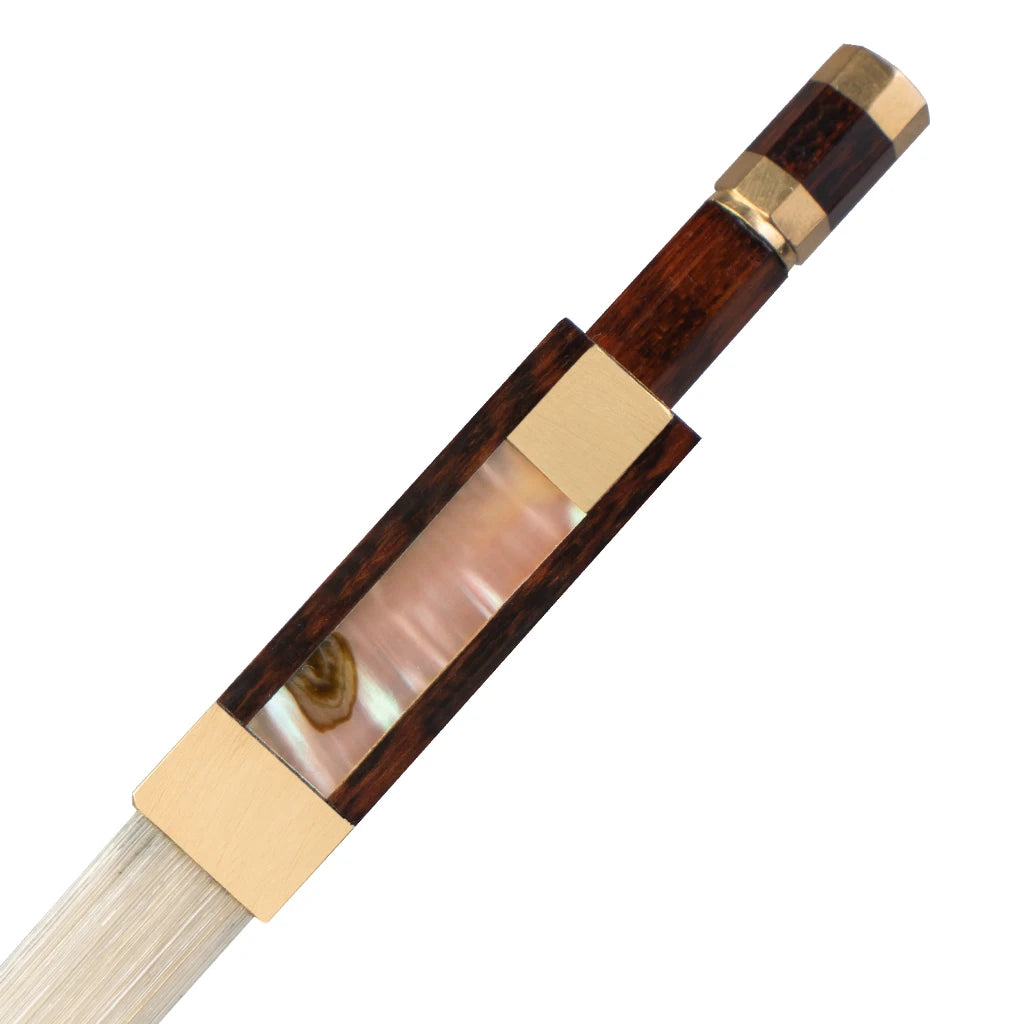 NAOMI Professional Snakewood Bow  4/4  Violin/Fiddle Bow W/ Peacock Pattern Snakewood Frog