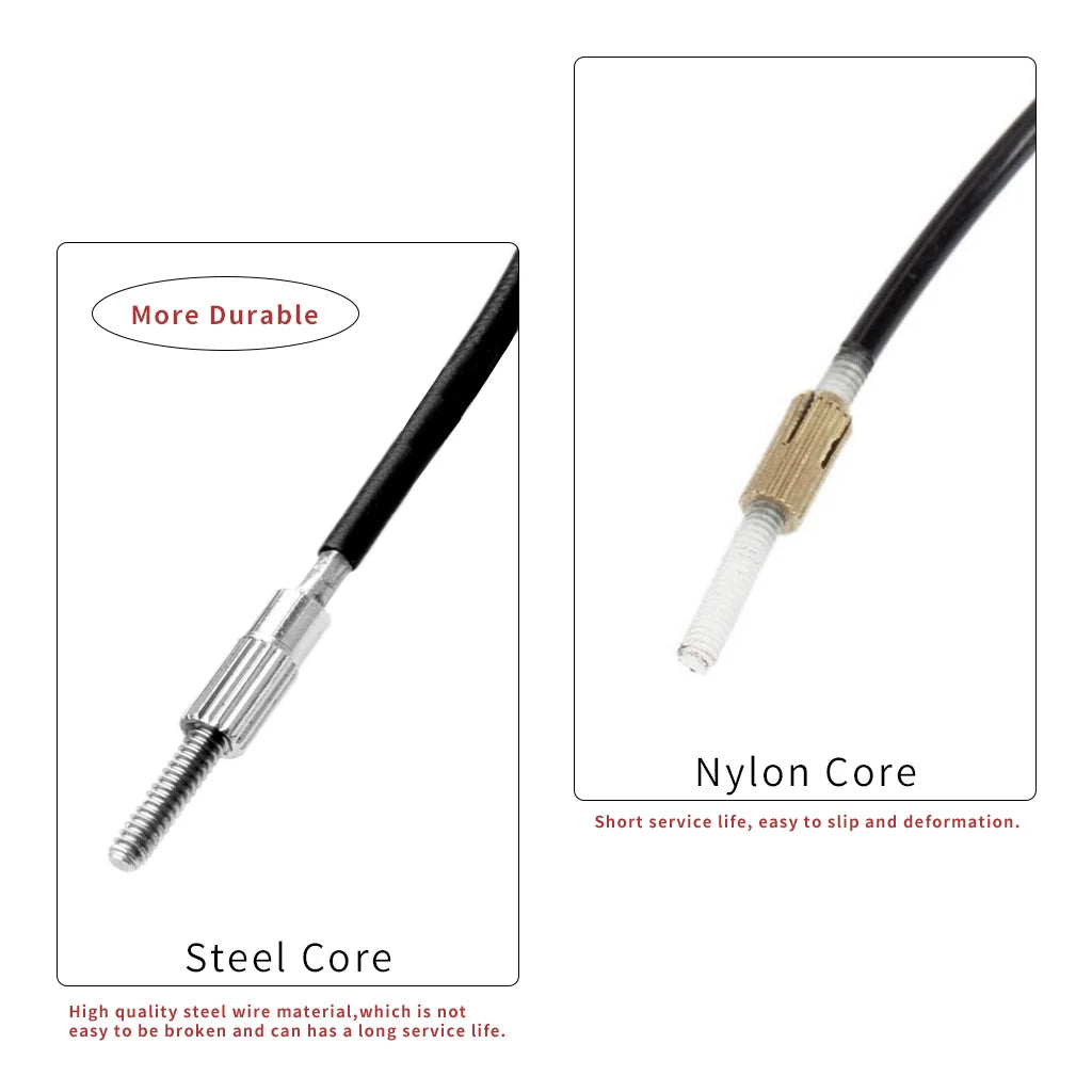 NAOMI Violin Tailgut Tail Gut Stainless Steel Wire Tailpiece Non-slip Wire Tailcord with Copper Screws