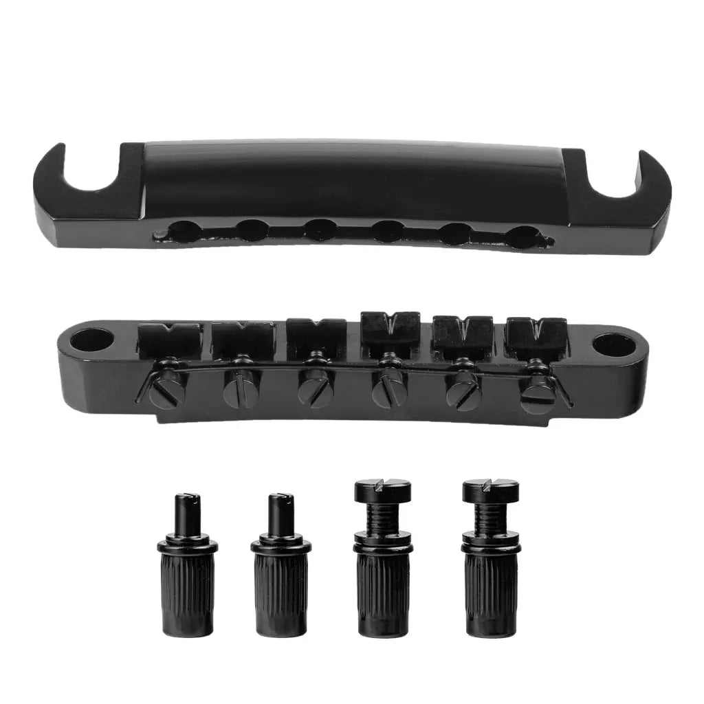 NAOMI Guyker Tune-O-Matic Roller Saddle Guitar Bridge For LP SG 6 String Guitars Electric Guitar 1 Set of 6 Strings Guitar