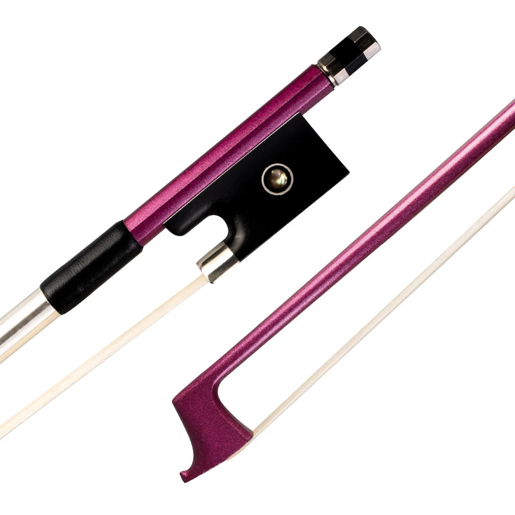 Full Size Pure Carbon Fiber Violin Bow 4/4 Violin /Fiddle Bow Arco Di Violino Ebony Frog Paris Eye Inlay Great Balance Straight