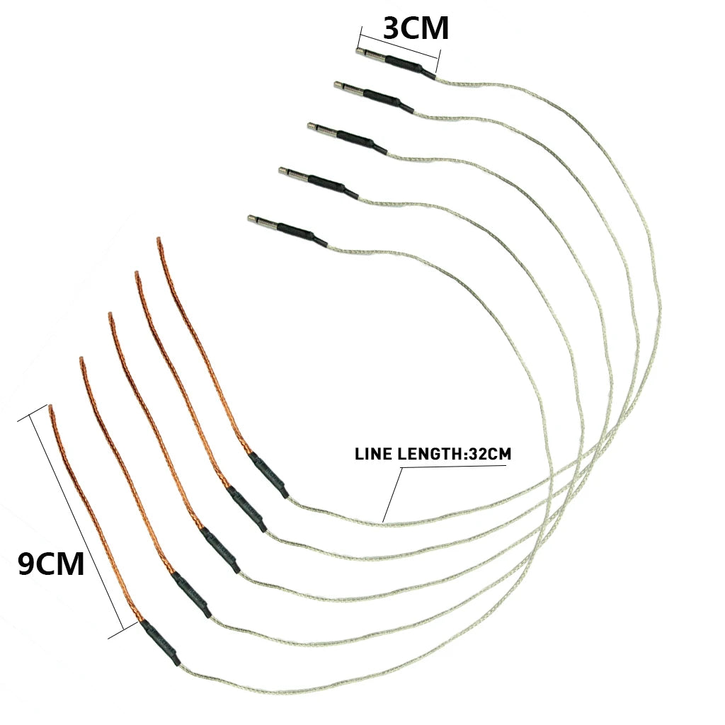 NAOMI 5pcs/1set Guitar Piezo Acoustic Guitar Piezo Transducer Piezo High Sensitive Under-Bridge Rod Piezo