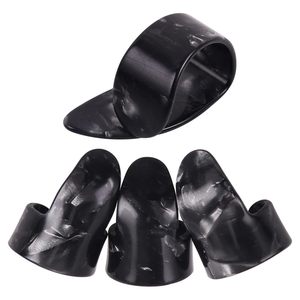 NAOMI 4pcs Guitar Plectrums Sheath Thumb Finger Picks 1 Thumb + 3 Finger Guitar Picks