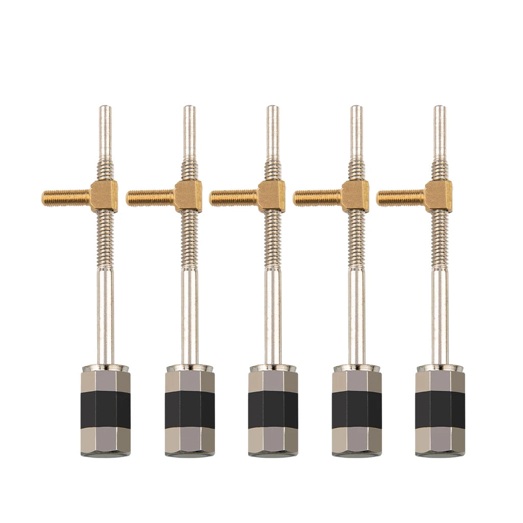 NAOMI Violin Bow Frog Buttons Bass Steel Screws with Brass Eyelets Bow Parts For Viola Violin Bow Maker