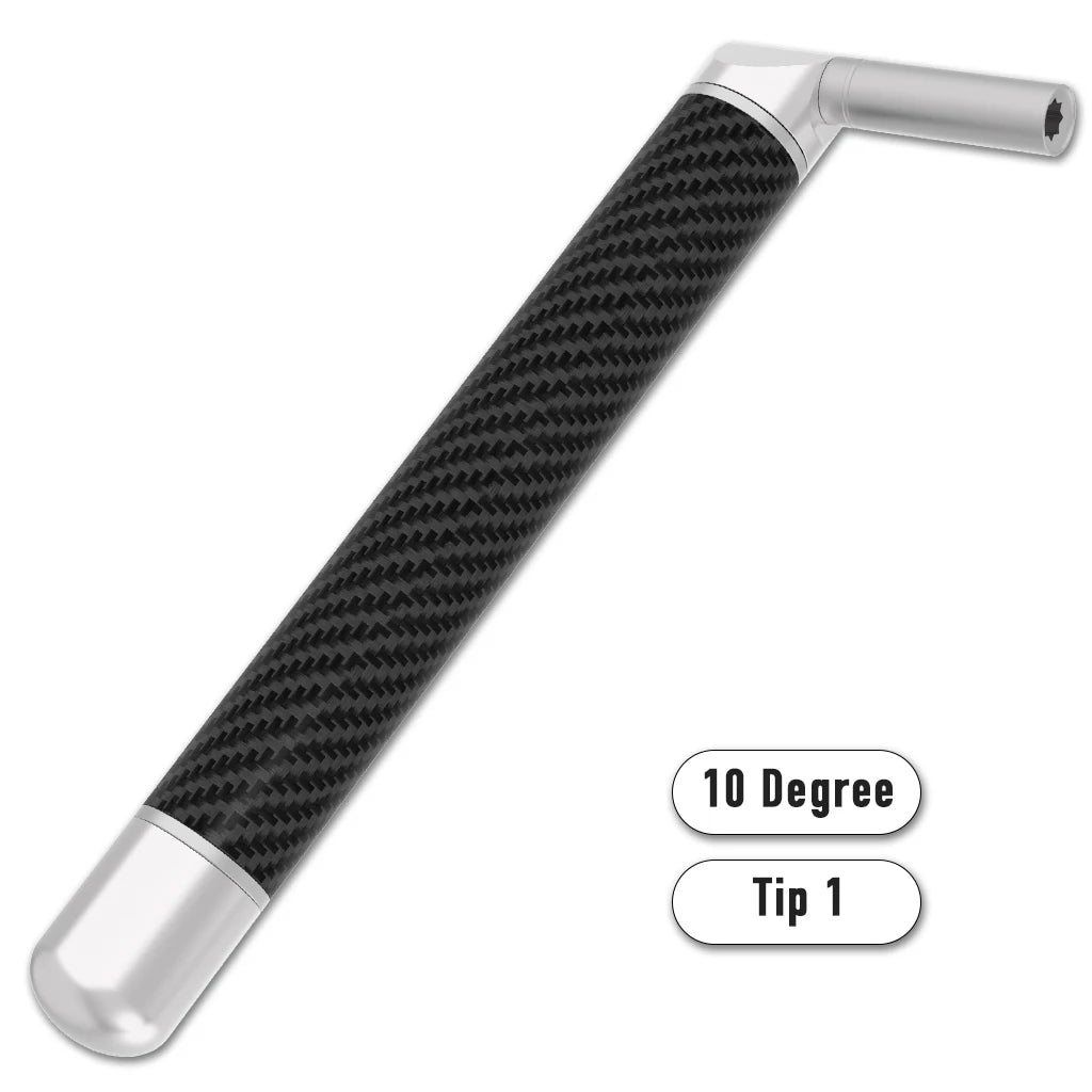 NAOMI Piano Tuning Hammer Alloy Knob Carbon Fiber Handle Star Tip Size 1/2/3 For Carbon Fiber Piano Tuning Level 10/15 Degree