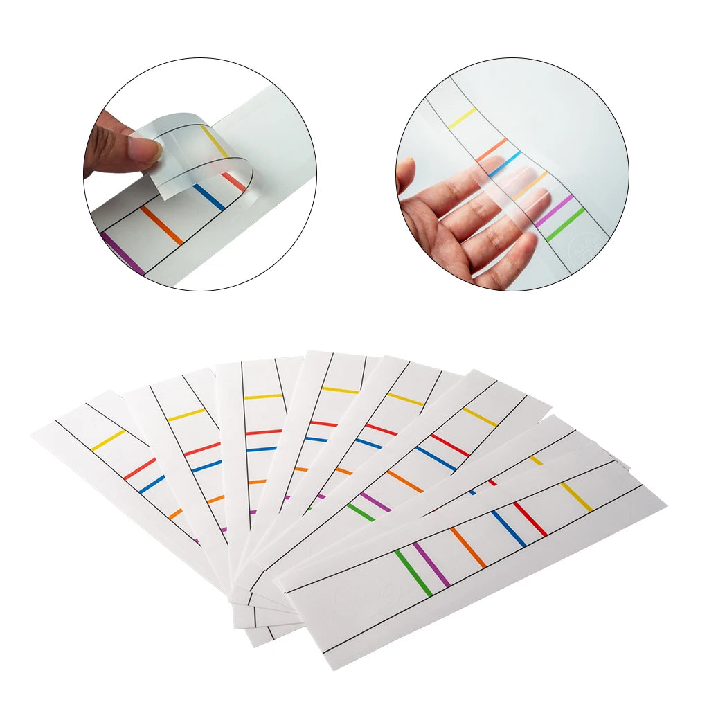 NAOMI 4/4 Violin Intonation Stickers Fretboard Marker Beginners Learning Violin Fretboard Note Sticker Violin Parts Accessories