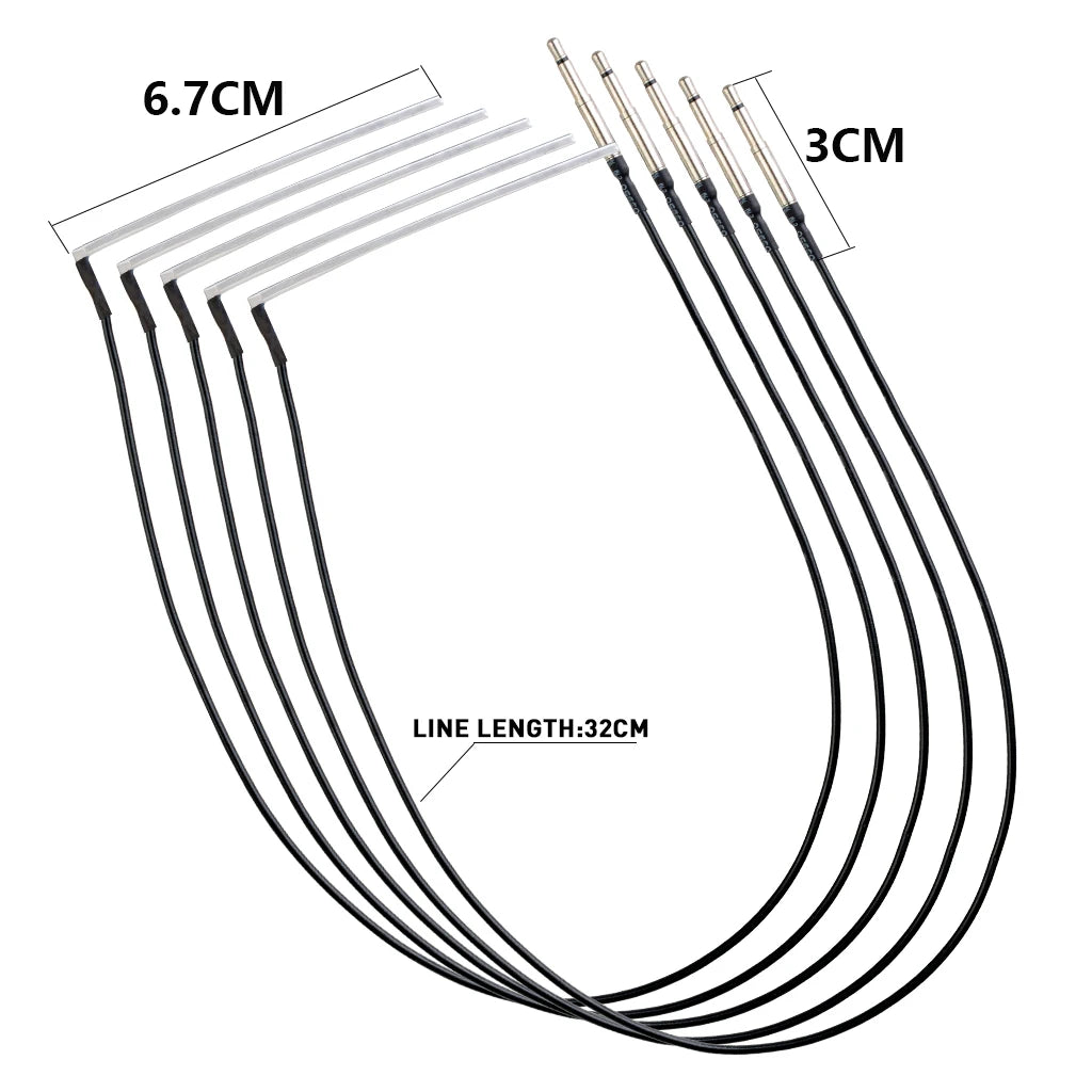 NAOMI 5pcs/1set Guitar Piezo Acoustic Guitar Piezo Transducer Piezo High Sensitive Under-Bridge Rod Piezo