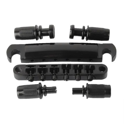 NAOMI Guyker Tune-O-Matic Roller Saddle Guitar Bridge For LP SG 6 String Guitars Electric Guitar 1 Set of 6 Strings Guitar