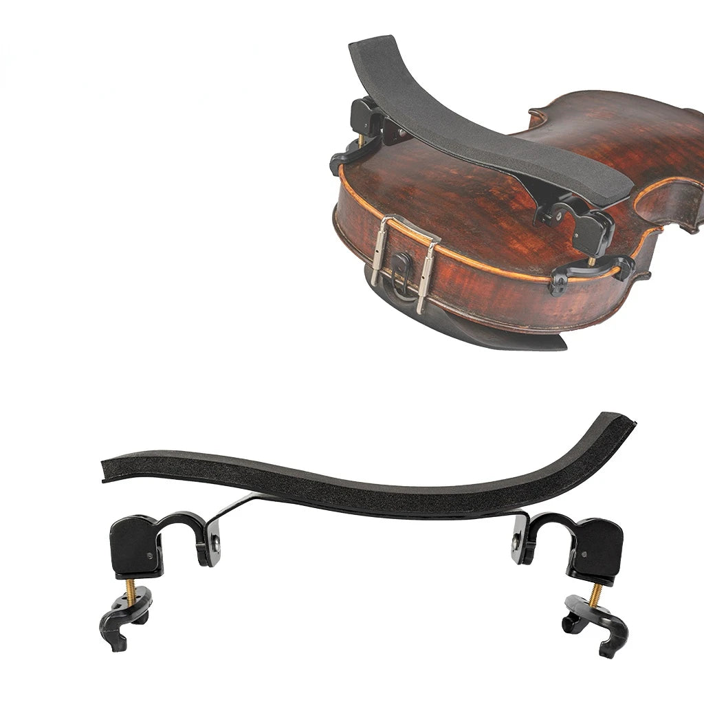 NAOMI German Style 3/4 4/4 Violin Shoulder Rest Foam Pad Ti-Alloy Stand Adjustable Height Plastic Claws