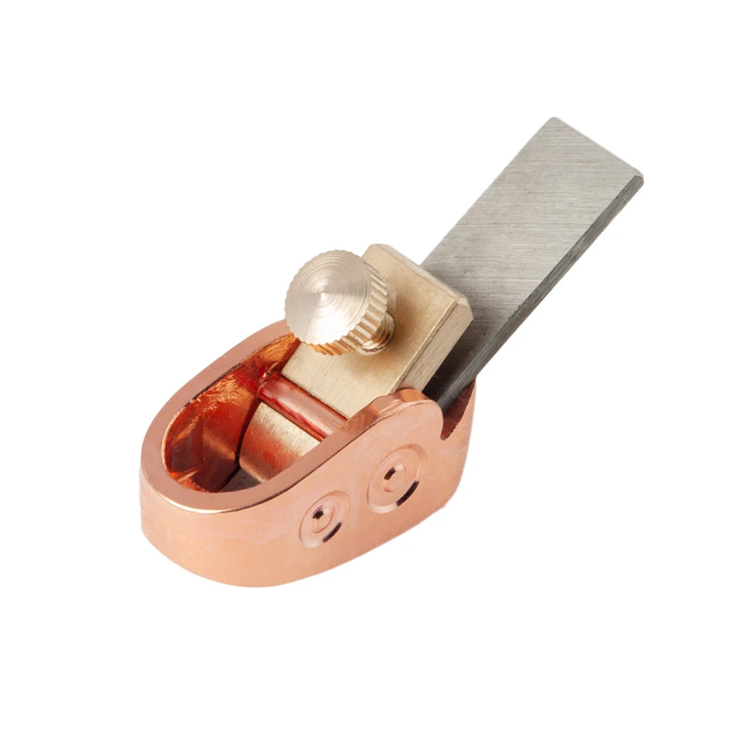 NAOMI Woodworking Finger Plane Cutter Mini Copper Plane Stainless Steel Luthier Tool Set