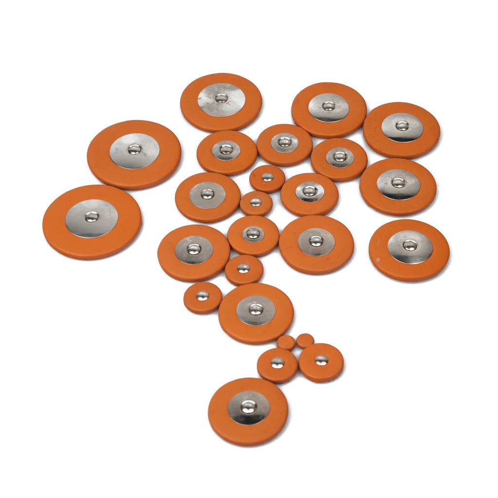 NAOMI Pack Soprano Alto Tenor Bartione Sax Saxophone Tan Leather Pads White Black Orange Sax Resonators Waterproof Wovwn Felt Pad Sets