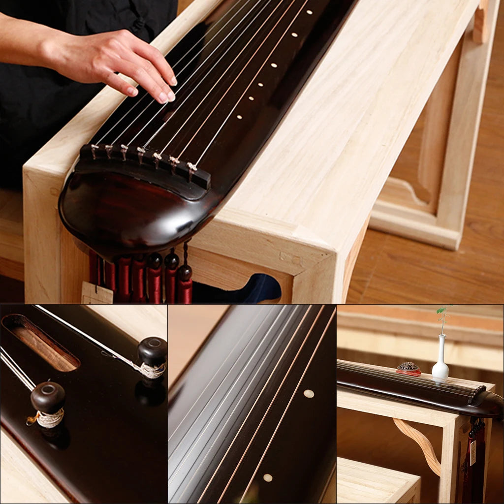 NAOMI Old Paulownia Guqin 7-Stringed Zither Hun Dun Style Ancient String Instrument Sleek And Elegant
