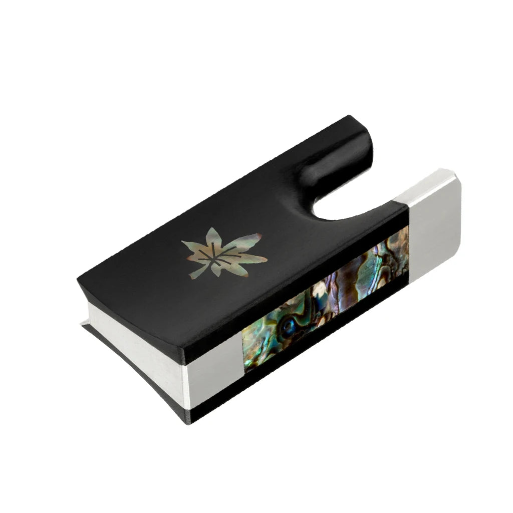 4/4 Violin Fiddle Bow Frog Ebony Full Lined - Pro Brass Mounting Endpins Buttons for Bow Repair & Making Kit