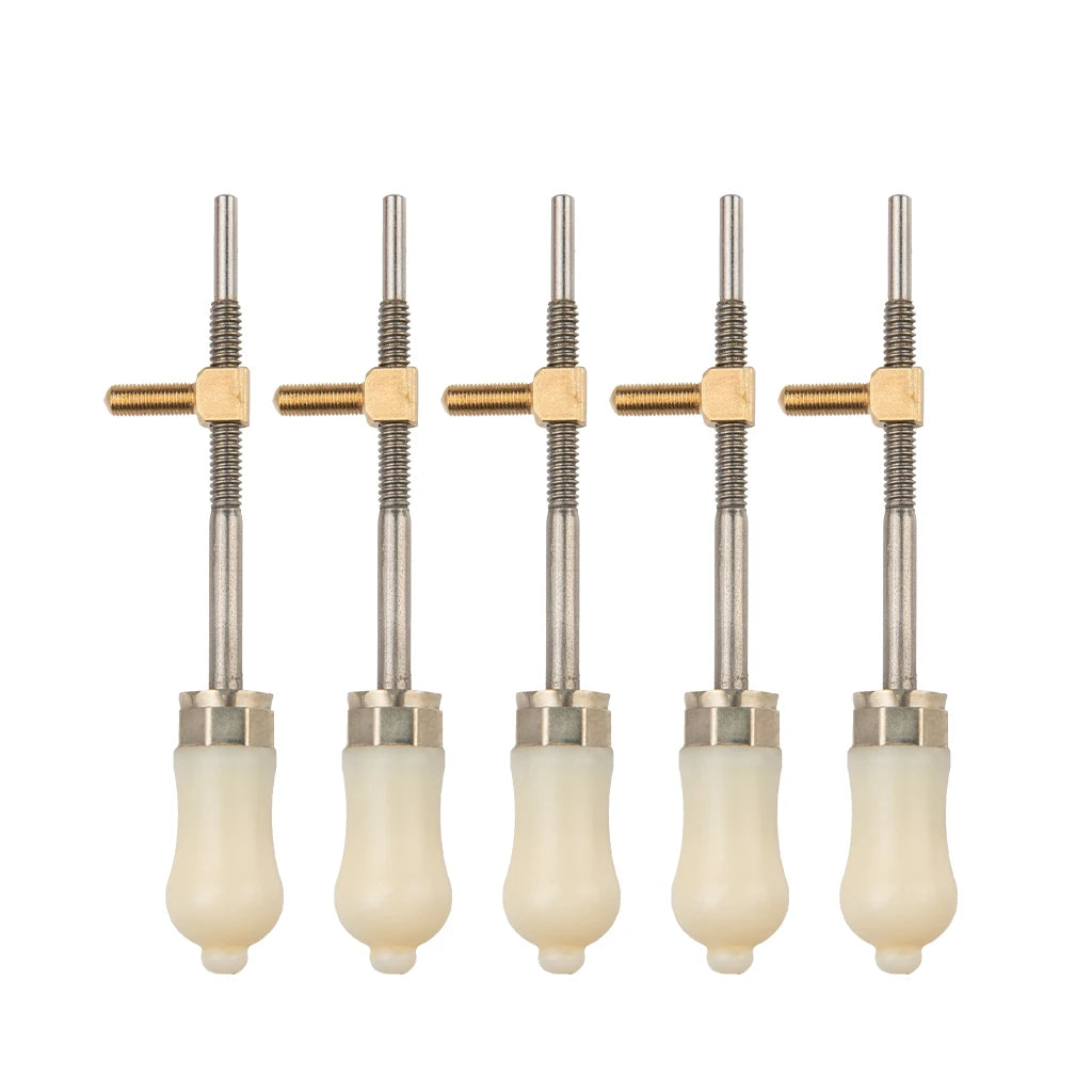 NAOMI 5PCS OX Horn Advanced Level Violin Bow Frog Buttons Violin Bow Parts Replacement