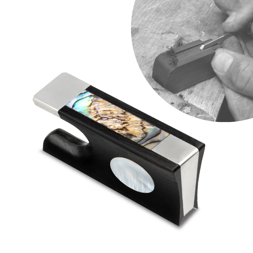 NAOMI 1 Pieces 4/4 Violin Bow Frog Ebony Frog Violinist Replacement VIolin/Viola/Cello Luthier Bow Maker