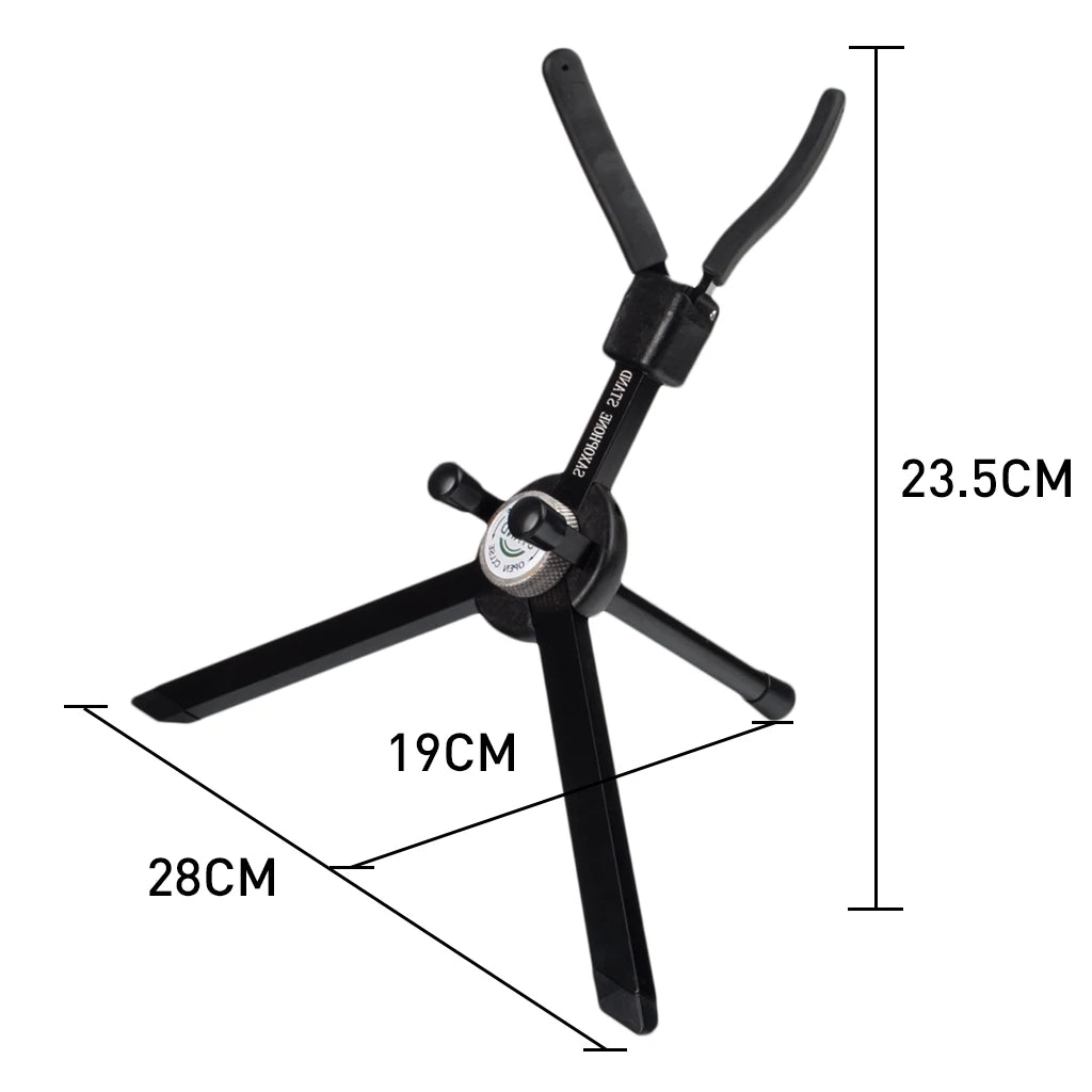 NAOMI Woodwind Stand Tenor/Alto/Soprano Aluminum Saxophone Stand ABS
