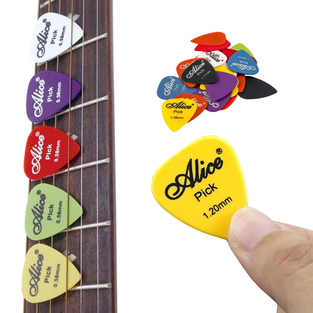 NAOMI Guitar Picks 24pcs Acoustic Electric Guitar Picks Plectrums + Pick Case Assorted Random Thickness Guitar Parts Accessories