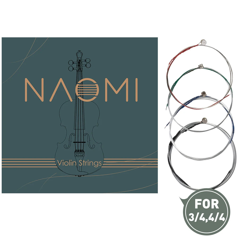 NAOMI 1/5/10 Packs Professional Universal Full Size Violin String Set E-A-D-G Violin Fiddle String